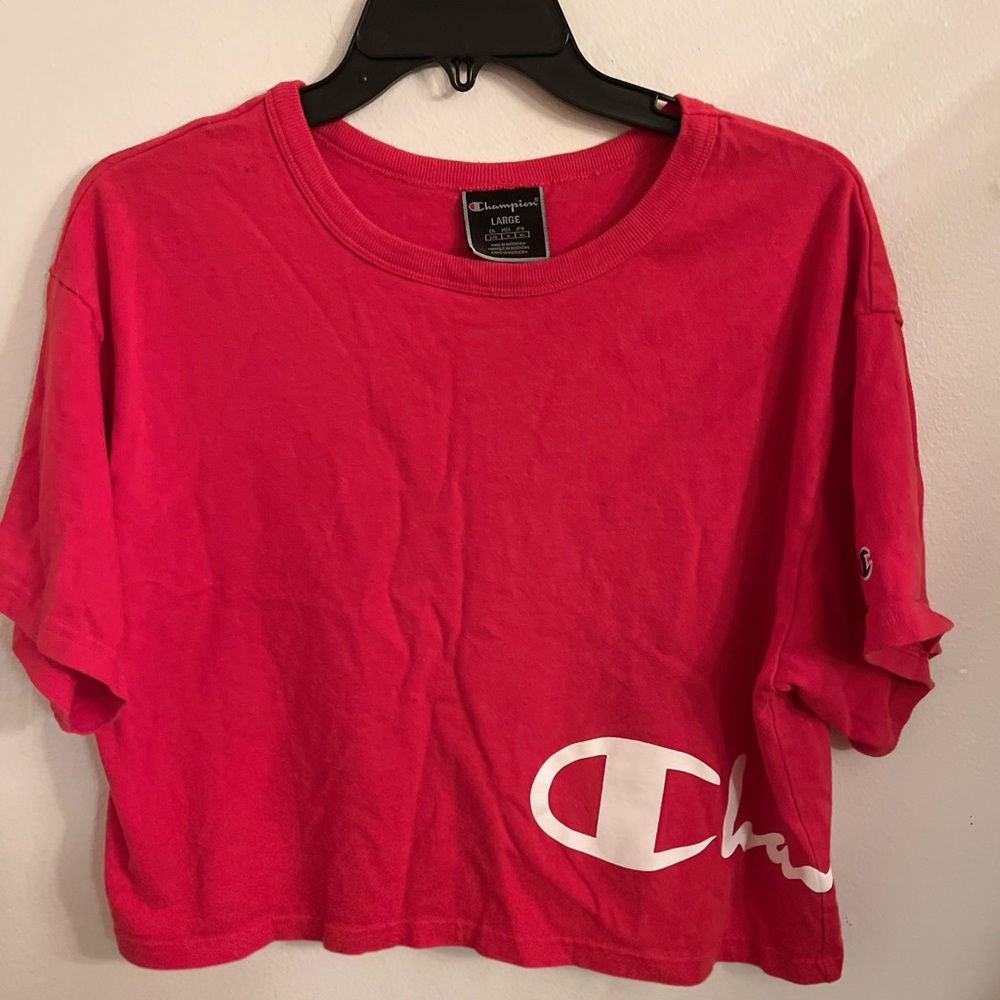 Champion Red Logo Tshirt